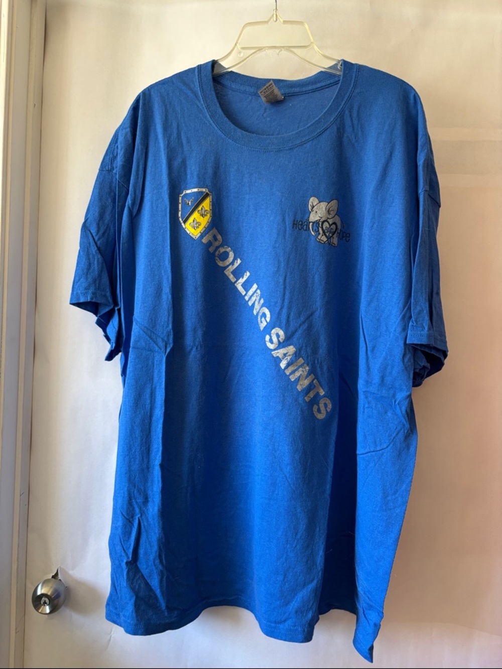 Gildan Blue Rolling Saints Graphic Tee